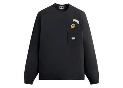 Pre-owned Kith Men's  Treats Parade Ii Long Sleeve Pocket Tee Shirt In Black