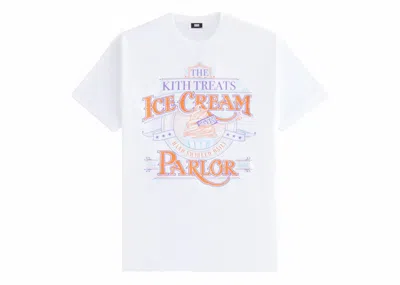 Pre-owned Kith Men's  Treats Parlor Tee Shirt In Cone In Orange