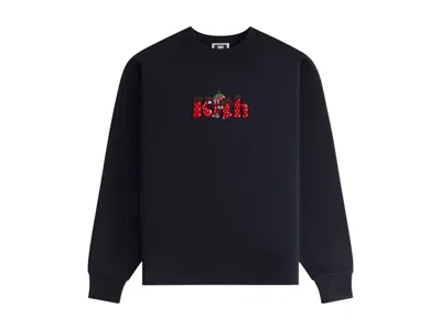 Pre-owned Kith Men's  Treats Strawberry Nelson Crewneck Sweatshirt In Black