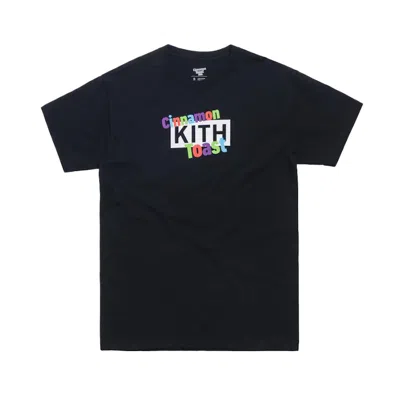 Pre-owned Kith Men's  Treats X Cinnamon Toast Crunch Classic Logo Tee Shirt In Black