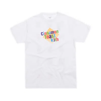 Pre-owned Kith Men's  Treats X Cinnamon Toast Crunch Crazy Square Tee Shirt In White