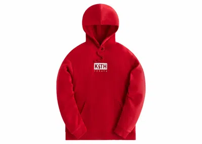 Pre-owned Kith Men's  Treats Year Of The Rabbit Hoodie In Fury In Red