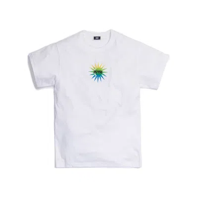 Pre-owned Kith Men's  Uprising Sun Tee Shirt In White