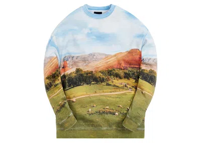 Pre-owned Kith Men's  Valley Crewneck Sweatshirt In White