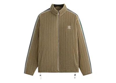 Pre-owned Kith Men's  Velvet Cord Ali Track Jacket In Palomino In Brown