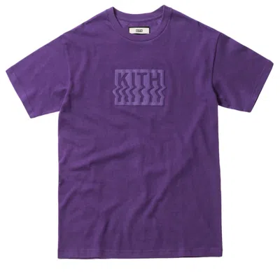 Pre-owned Kith Men's  Warp Tee Shirt In Purple
