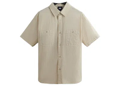 Pre-owned Kith Men's  Washed Cotton Apollo Shirt In Oxide