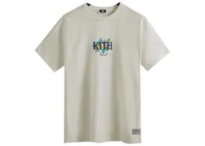 Pre-owned Kith Men's  Western Floral Tee Shirt In Sandrift