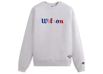 Pre-owned Kith Men's  Wilson Eiffel Tower Crewneck Sweatshirt In White