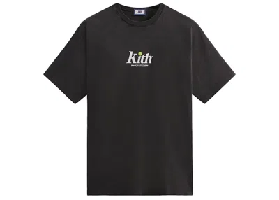Pre-owned Kith Men's  Wilson Racquet Crew Logo Vintage Tee Shirt In Black