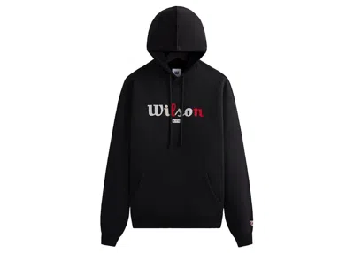 Pre-owned Kith Men's  Wilson Vintage Hoodie In Black