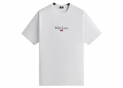 Pre-owned Kith Men's  With Love Tee Shirt In White