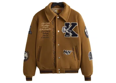 Pre-owned Kith Men's  Wool Coaches Jacket In Dorado In Gold