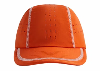 Pre-owned Kith Men's  Wrinkle Nylon Griffey Camper Hat In Inferno
