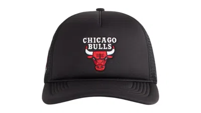 Pre-owned Kith Men's  X 47 Brand Chicago Bulls Hitch Snapback Trucker Hat In Black