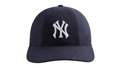 Pre-owned Kith Men's  X 47 Brand New York Yankees Brand Wool Cricket Cap In Nocturnal In Black