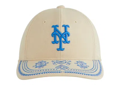 Pre-owned Kith Men's  X ‘47 New York Mets Embroidered Franchise Long Sleeve Cap In Sandrift