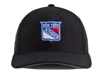 Pre-owned Kith Men's  X 47 New York Rangers Franchise Long Sleeve Cap In Black