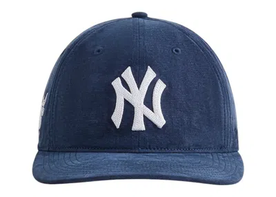 Pre-owned Kith Men's  X 47 New York Yankees Cupro Linen Franchise Long Sleeve Cap In Nocturnal In Black