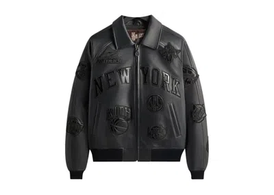 Pre-owned Kith Men's  X Avirex X New York Knicks Madison Square Garden Icon Jacket In Black