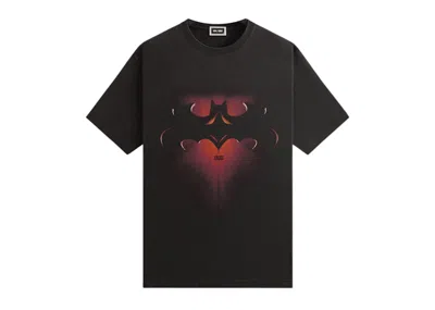 Pre-owned Kith Men's  X Batman And Robin Logo Vintage Tee Shirt In Black