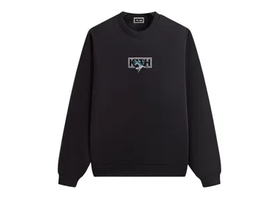 Pre-owned Kith Men's  X Batman Classic Vintage Nelson Crewneck Sweatshirt In Black