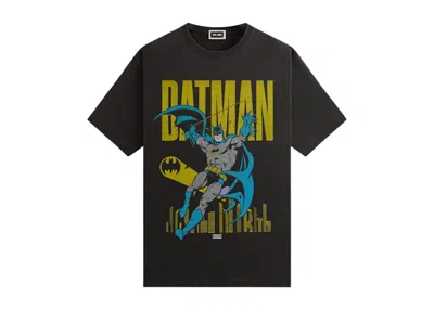 Pre-owned Kith Men's  X Batman Classic Vintage Tee Shirt In Black