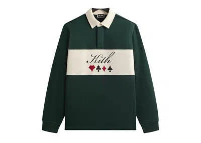 Pre-owned Kith Men's  X Batman Joker Rugby In Ivy Green