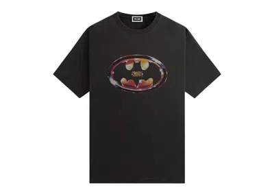 Pre-owned Kith Men's  X Batman Logo Vintage Tee Shirt In Black