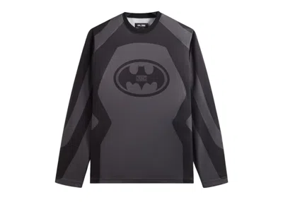 Pre-owned Kith Men's  X Batman Long Sleeve Otto Tee Shirt In Carbon In Black
