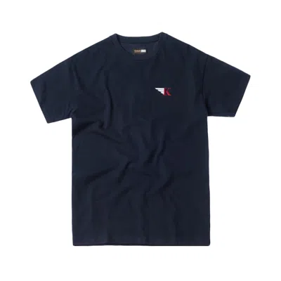 Pre-owned Kith Men's  X Bergdorf Goodman Wing Tee Shirt In Eclipse Navy Blue