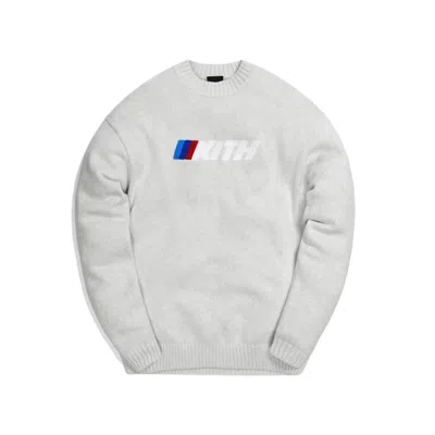 Pre-owned Kith Men's  X Bmw Motorsport Sweater In Light Grey In Gray