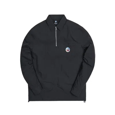 Pre-owned Kith Men's  X Bmw Quarter Zip Collared Shirt In Black