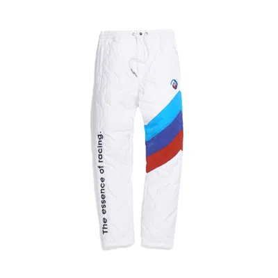 Pre-owned Kith Men's  X Bmw Quilted Racing Pants In Off White