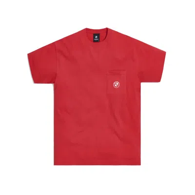 Pre-owned Kith Men's  X Bmw Roundel Pocket Tee Shirt In Red