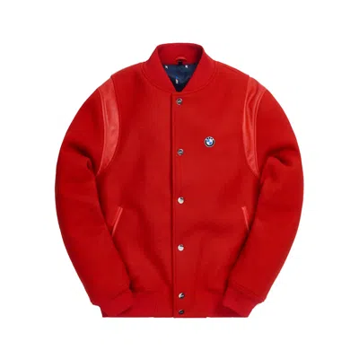 Pre-owned Kith Men's  X Bmw Wool Bomber In Red