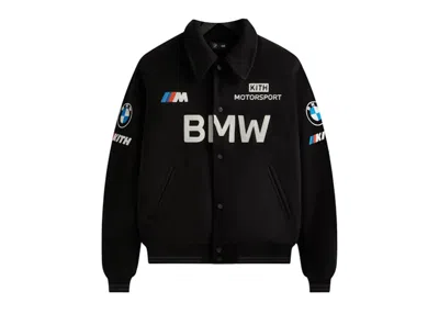 Pre-owned Kith Men's  X Bmw Wool Coaches Jacket In Black