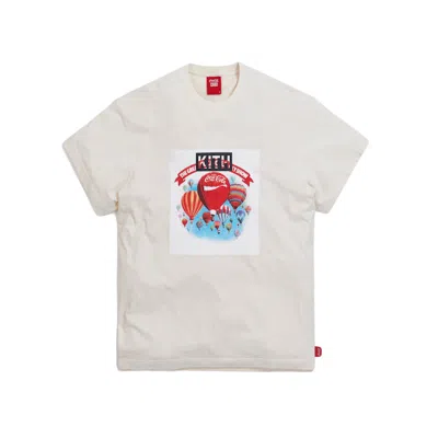 Pre-owned Kith Men's  X Cocacola Balloon Vintage Tee Shirt In Ivory