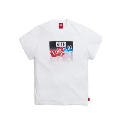 Pre-owned Kith Men's  X Cocacola Coke Is It Vintage Tee Shirt In White