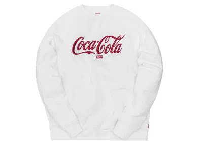 Pre-owned Kith Men's  X Cocacola Crewneck Sweatshirt In White