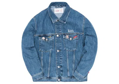 Pre-owned Kith Men's  X Cocacola Denim Jacket In Light Blue