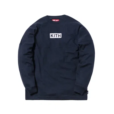 Pre-owned Kith Men's  X Cocacola Global Long Sleeve Tee Shirt In Navy Blue
