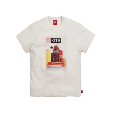 Pre-owned Kith Men's  X Cocacola Hot Dog Vintage Tee Shirt In Ivory In White