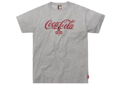 Pre-owned Kith Men's  X Cocacola Hula Tee Shirt In Heather Grey