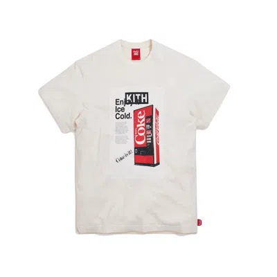 Pre-owned Kith Men's  X Cocacola Ice Cold Vintage Tee Shirt In Ivory In White