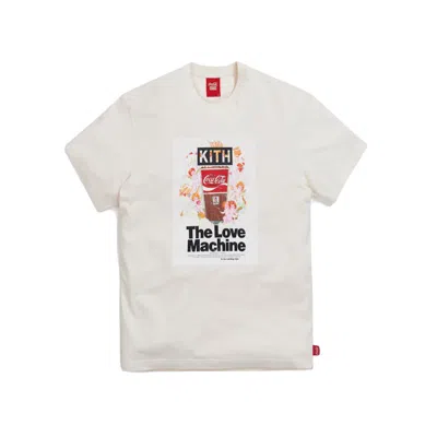 Pre-owned Kith Men's  X Cocacola Love Machine Vintage Tee Shirt In Ivory