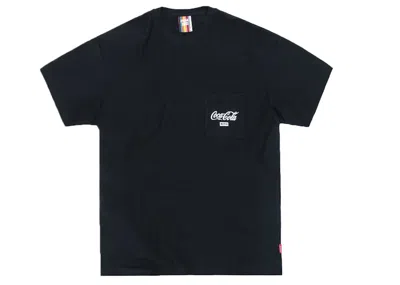 Pre-owned Kith Men's  X Cocacola Quinn Pocket Tee Shirt In Black