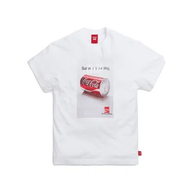 Pre-owned Kith Men's  X Cocacola Real Thing Vintage Tee Shirt In White