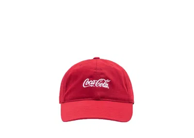 Pre-owned Kith Men's  X Cocacola Script Cap In Red