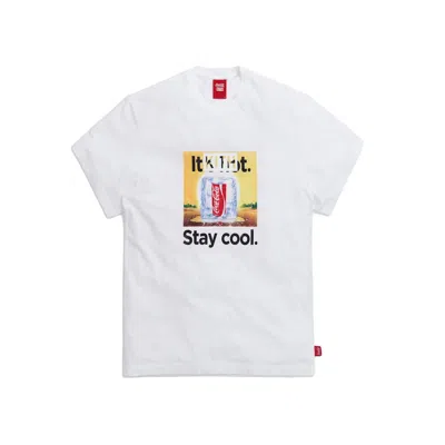 Pre-owned Kith Men's  X Cocacola Stay Cool Vintage Tee Shirt In White